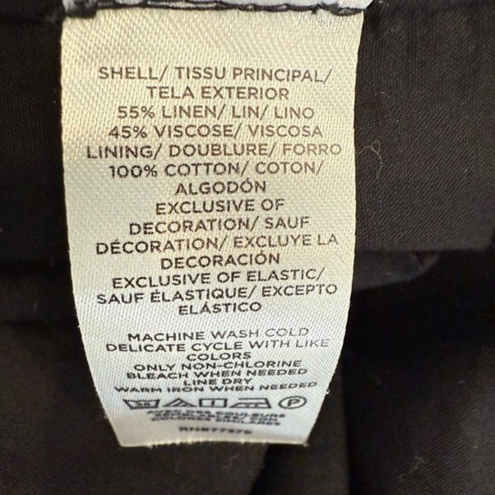 Ann Taylor Black Mini Dress with White Embroidered Trim - Picture 11 of 15